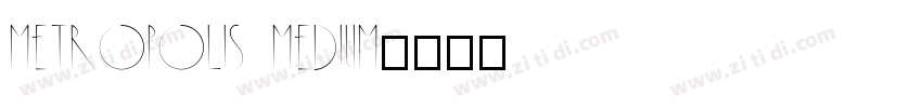 Metropolis Medium字体转换